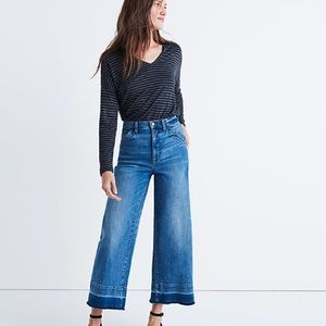 ✨ Madewell Wide Leg Crop Drop Hem Edition size 27